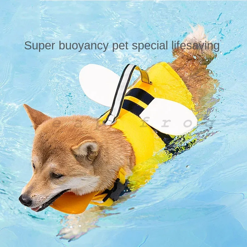 Dog Life Jacket - Colete Salva-Vidas para Cães para Natação,