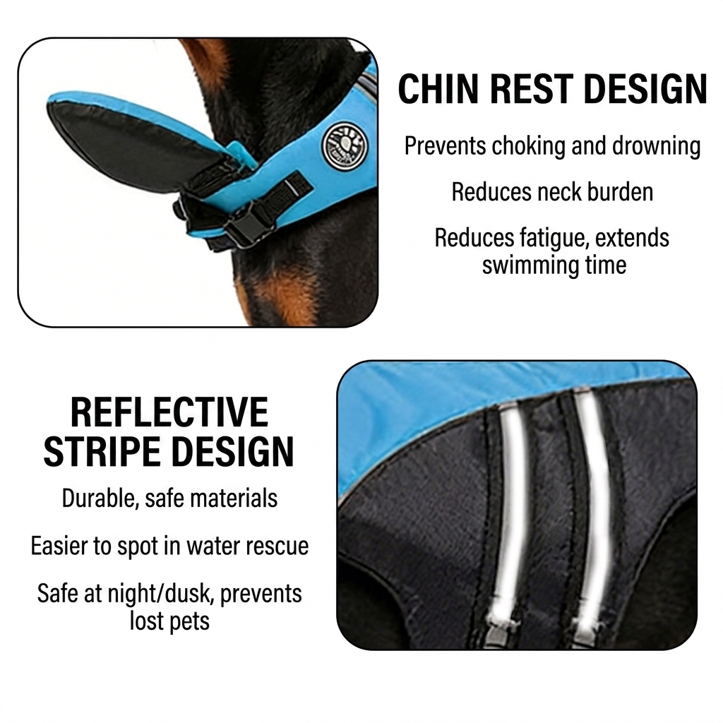 Colete Salva-Vidas para Cães d - Dog Life Jacket avaliação e preço