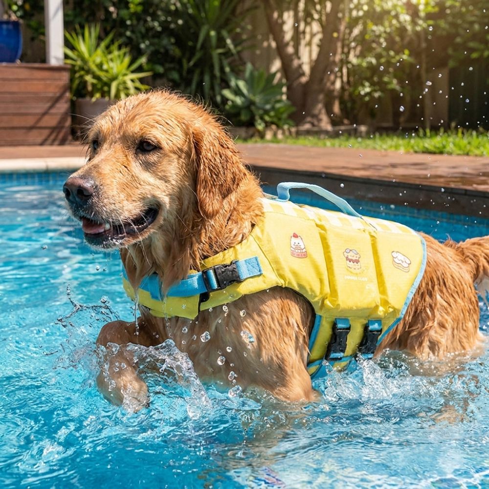 Colete Salva-Vidas Impermeável - Dog Life Jacket avaliação e preço