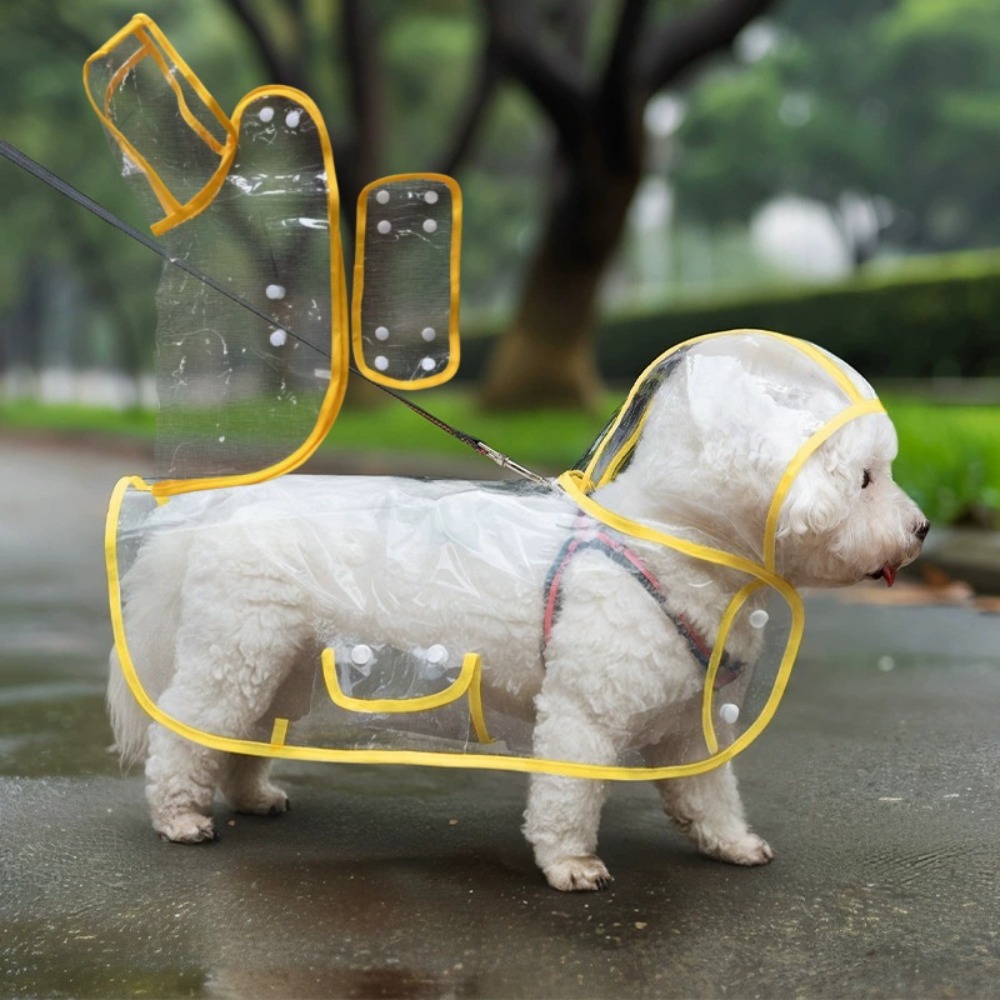 Capa de Chuva Transparente par - Dog Raincoat avaliação e preço