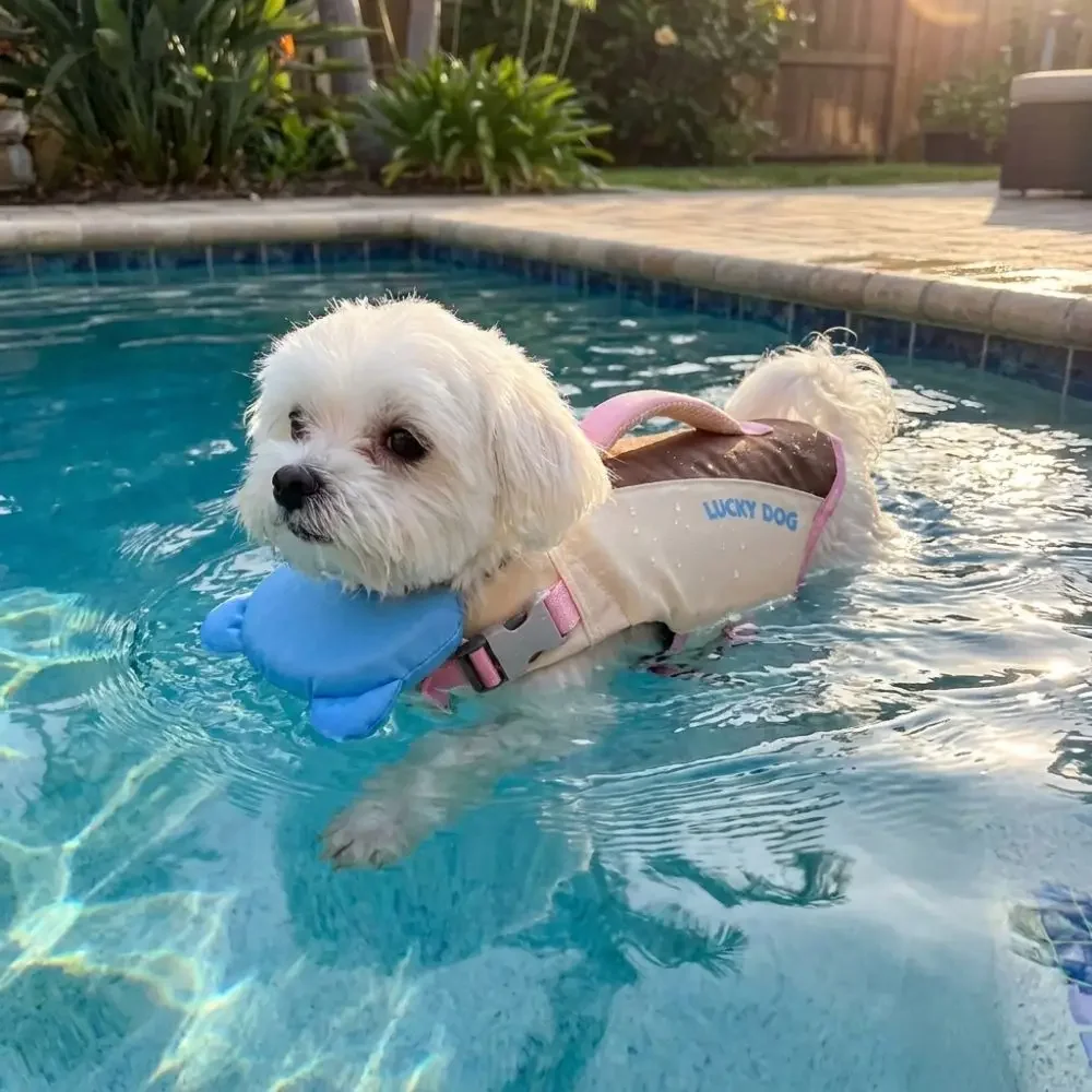 Colete Salva-Vidas para Cães c - Dog Life Jacket avaliação e preço