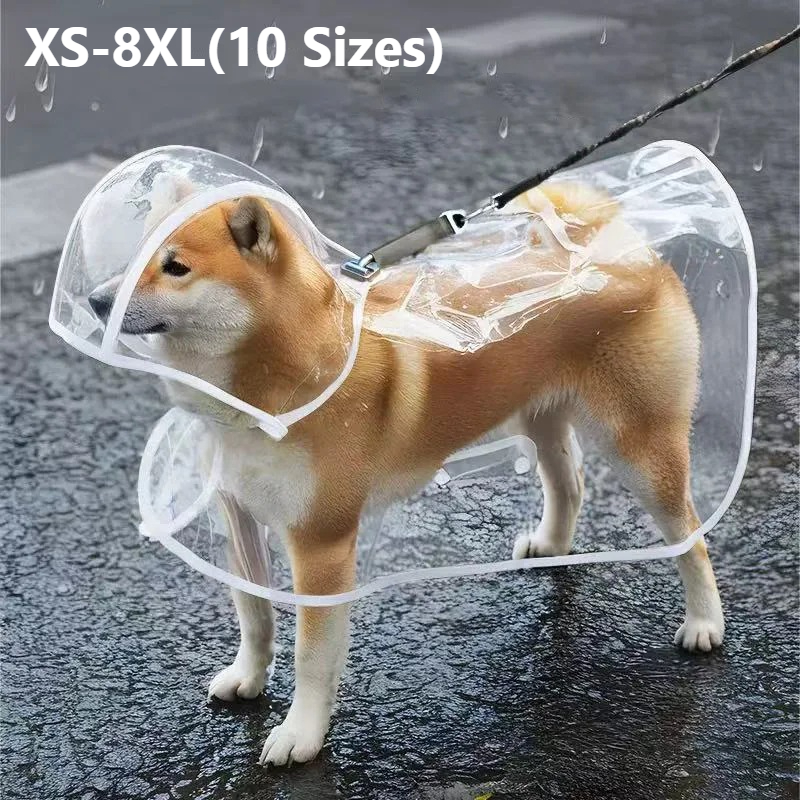 Capa de Chuva Transparente par - Dog Raincoat avaliação e preço
